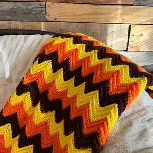Candy Corn Colored Afghan